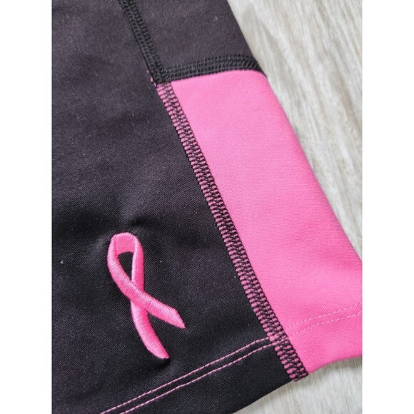 North Face Flash Dry Compression Capri Leggings Black Pink Cancer Awareness XL - Picture 12 of 12
